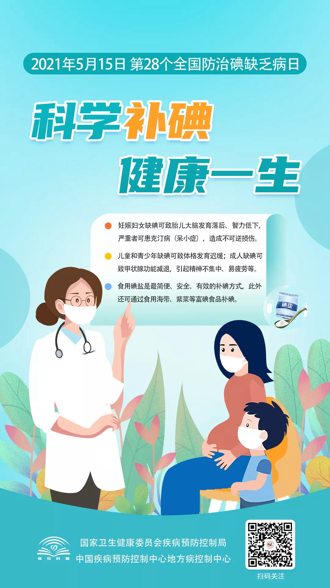 【2021 防治碘缺乏病日】一起来涨“碘”知识